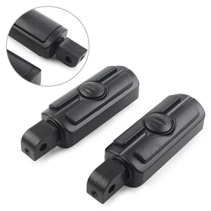 2x Reposapiés Traseros Reposapiés Pedales para Honda VTX 1800 2002-08 Moto Negro - Imagen 1 de 10
