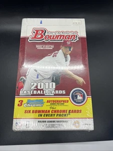 2010 Bowman Baseball Sealed Jumbo Box -RARE 3 Autos - Picture 1 of 4