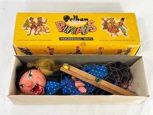 Pelham Witch Puppet 1950s - Original Box & Broomstick- Very Good Condition - Picture 1 of 10