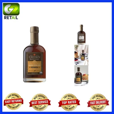 Jarabe de arce orgánico oscuro robusto 12,7 fl oz - perfecto para cócteles y adobos Foto 1 de 4