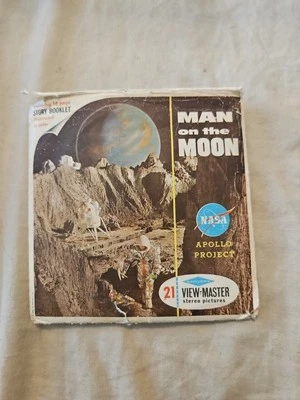 RARE gaf B658 Man on the Moon NASA's Apollo Project view-master 3 Reels 1964 - Image 1 of 4