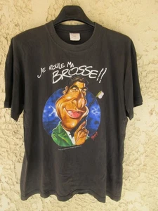 Tee-shirt JE ROULE MA BROSSE NAGUI vintage N'oubliez pas votre brosse à dent L - Picture 1 of 9
