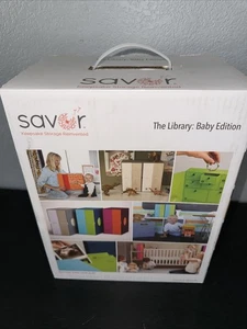 Savor Keepsake Storage Box Set Library Baby Edition Mementos Memory Blue Green - Picture 1 of 4