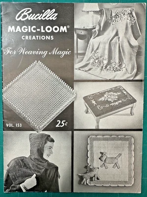 Bucilla Magic-Loom Creations For Weaving Magic 1948 n.º 153 Afghan Caps juguetes Foto 1 de 4