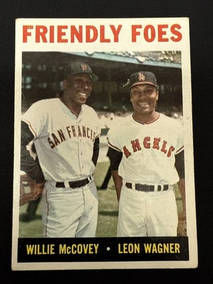 1964 年 Topps 友好敌人 Willie McCovey & Leon Wagner #41 — 第 1/4 张图片
