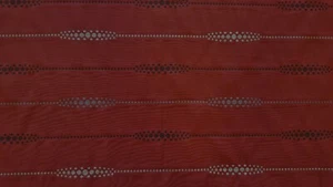 Discount Fabric JACQUARD Brick Red Striped Drapery Fabric - Bild 1 von 1
