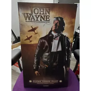 NEW Sideshow Premium Format John Wayne 1/4 Figure Flying Tigers Pilot #246/750 - Bild 1 von 6