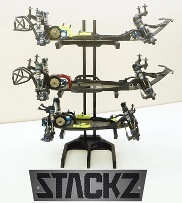 STACKZ 1/10 Scale RC Car Shelf Pit Display Stand Rack for SC6, B6, T6 Track Car - Image 1 of 4