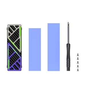 M.2 2280 SSD Cooling Pad Heatsink with Double Thermal Pads for PC Radiator Set - Photo 1/8