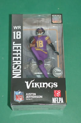 Justin Jefferson Mcfarlane Imports Dragon NFL Minnesota Vikings football figure - Image 1 of 2
