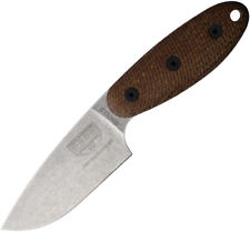 ESEE Sencillo Fixed Knife 3" A2 Tool Steel Blade Brown Burlap Micarta Handle