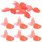  20 Pcs Artificial Goldfish Plastic Child Kids Bath Toy Miniatures Figurines