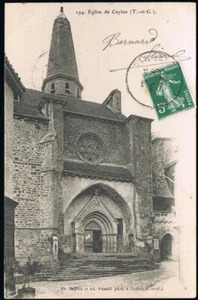 CAYLUS 82 Église CPA écrite à Mme Anne SICARD place du Boutge 81 Gaillac 5-1908 - Picture 1 of 2