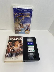 Rodgers And Hammerstein’s CINDERELLA - VHS Disney (New) & Soul Food (Used) - Picture 1 of 4
