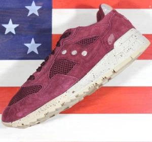 Saucony Shadow 5000 Maroon/Gold-Rush Casual Men's size 9 Running Shoe [S70414-2] - Picture 1 of 9