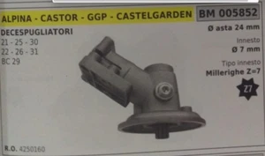 COPPIA CONICA DECESPUGLIATORE ALPINA CASTOR CASTELGARDEN 21 25 30 22 26 31 BC 29 - Imagen 1 de 1