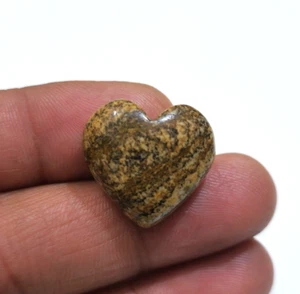 Increíble imagen de jaspe en forma de corazón de 27,20 quilates cabujón para joyería piedras preciosas sueltas - Imagen 1 de 6