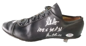 Nolan Ryan Signed Cleat Inscribed "108.5 MPH Fastball" PSA COA - Picture 1 of 2