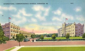 Postcard-International Correspondence Schools, Scranton, Pennsylvania Linen 1407 - Picture 1 of 2