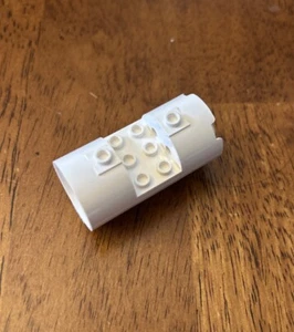 Lego Zylinder 3x6x2,7 horizontal solide Mittelnoppen weiß Teil 93168 - Bild 1 von 3