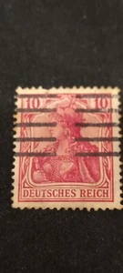 1921 German Stamp 10 Pf. Deutsches Reich Rde Wiht Stamp Used Hinged - Picture 1 of 2