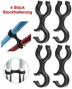 4 Stück Clip Stockhalter Klammer Halter Wandern Nordic Walking Stöcke Stock - Bild 1 von 7