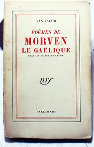 MAX JACOB/MORVEN LE GAELIQUE/POEMES/ED NRF/1953/EO/BRETAGNE - Bild 1 von 1