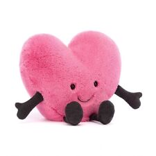 Jellycat Official Amuseable Pink Heart Soft Stuffed Plush Doll