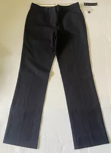 Theory schwarz gerades Bein Hose Wollmischung Karriere Größe 0 neu mit Etikett - Bild 1 von 9
