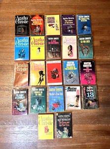 Vintage Agatha Christie Book Lot of 22 PB Books Mystery Crime Fiction Detective - Picture 1 of 23