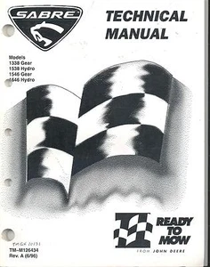 John Deere TM-M126434 Technical Tech Manual Sabre 1338 1538 1546 1646 Gear Hydro - Picture 1 of 1