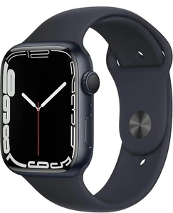 Apple Watch Series 7 45mm Aluminium Case with Sport Band - Midnight, Regular... - Picture 1 of 6