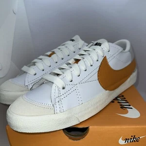 Nike Blazer Low '77 Jumbo White Louis Orange Grey DN2158-100 Sz 12M - Imagen 1 de 13