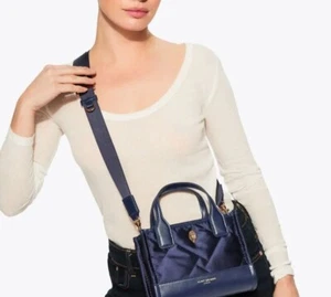 Kurt Geiger small shopper bag navy blue New without tags a2 - Picture 1 of 10
