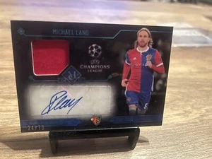 2017-18 Museum Collection Champions League Relic Auto Michael Lang Sapphire /75 - Picture 1 of 2