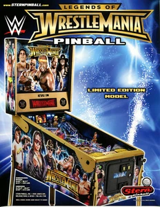 Wrestlemania Limited Edition Stern Pinball Flyer / Brochure / Ad Mint - Bild 1 von 2