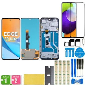 For Motorola Edge 20 Lite XT2139-1 OLED LCD Display Touch Screen Digitizer Frame - Picture 1 of 16