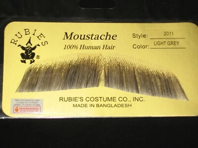 MUSTACHES THEATRICAL-HUMAN  HAIR GENTALMEN RUBIES 2011 PICK ANY SHADE . - Image 1 of 4