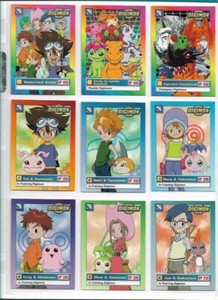 1999 upper deck digimon 34 card set with checklist