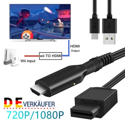 Wii zu auf HDMI Konverter Kabel Full HD Device Video Adapter Wandler für DVD TV - Bild 1 von 4