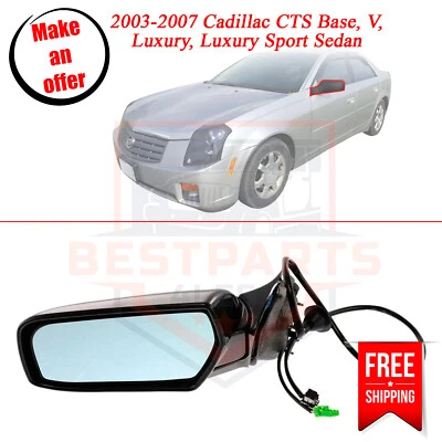 Espejo retrovisor eléctrico lado izquierdo Kool Vue GM75EL para Cadillac CTS 2003-2007 base Foto 1 de 4