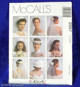 Patrones de cabezal de velo de novia McCall's 2057 ¡9 diseños! - Imagen 1 de 1