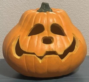Vintage Gemmy Industries beleuchtete Halloween Schaumstoffform Kürbis Jack O Laterne - Bild 1 von 7
