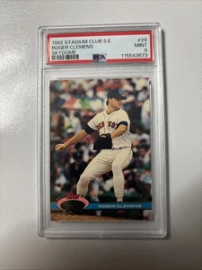 ROGER CLEMENS 1991 Topps Stadium Club #29 MLB Red Sox Hall Of Famer PSA 9 😎 - Picture 1 of 1