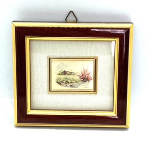 Lámina miniatura de plata esterlina 999% cuadro decoración de pared firmado Angelillo Italia - Imagen 1 de 9