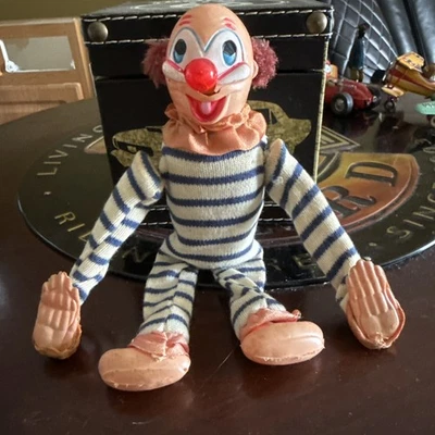 Juguetes de celuloide - juguetes antiguos de colección cuerda payaso enrollable ¡Caja original!! Foto 1 de 2