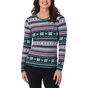 CUDDL DUDS Fleece Wear Long Sleeve Crewneck Top SZ S SMALL (6-8) NIP - Picture 1 of 4