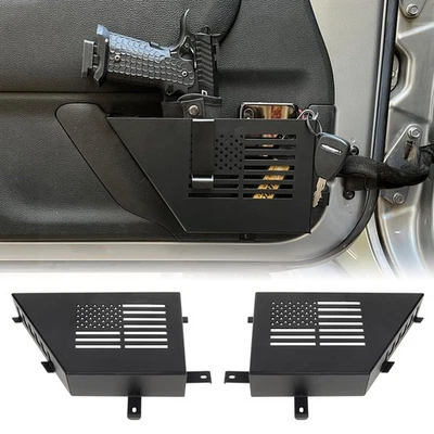 Metal Front Door Storage Box for 2007-2018 Jeep Wrangler JK JKU 2/4 Door - Image 1 of 4