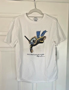 Polo Ralph Lauren T Shirt Boys Youth Size Large 14 / 16 Snorkeling Polo Bear - Picture 1 of 3