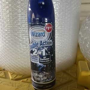 Wizard 2 in 1 Smoke Odor Eliminator-Air Freshener-Cigarette-Fresh/Breeze 12oz - Picture 1 of 2